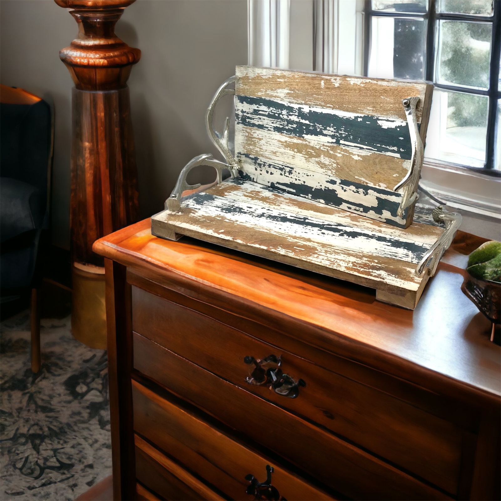 Set of 2 Montana Trays-Weathered